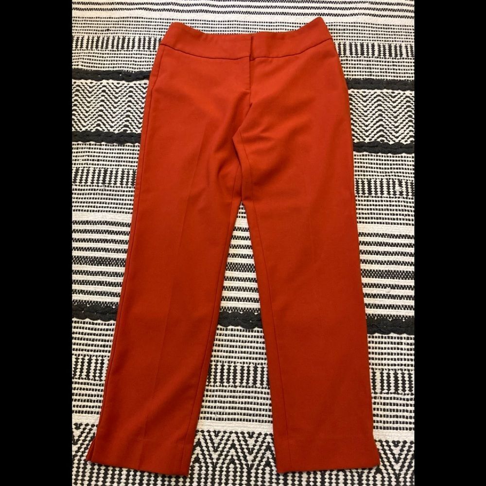 Talbots  orange ankle pants - Picture 5 of 8